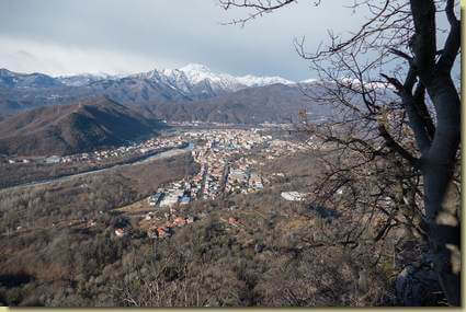 Borgosesia e il Monte Barone...