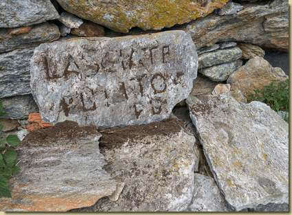 "lasciate pulito"...