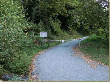 la stradina che sale a Incino...