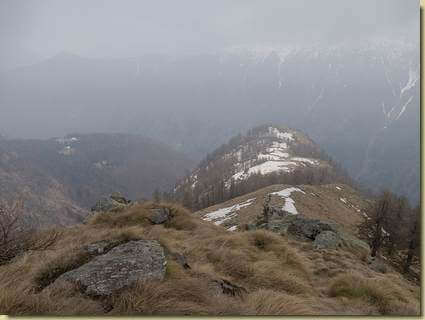 la dorsale dell'Alpe Pena...