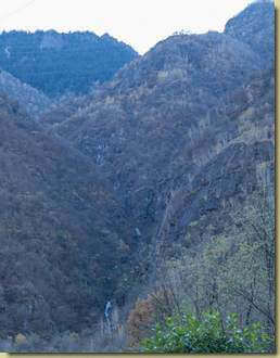 il versante traversato...