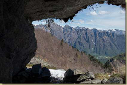 vista dalla balma superiore...