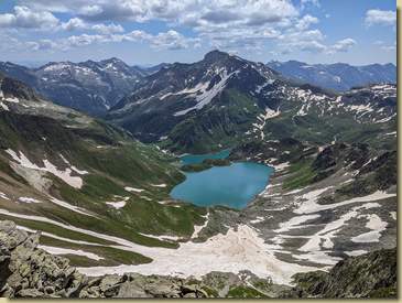il Lago Sruer dove poi scenderemo...