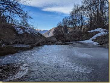 ghiaccio sul Rio dei Drosoni...