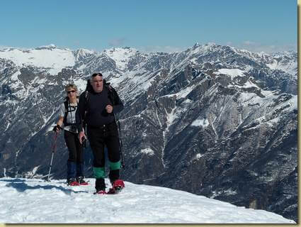 Daniela ed Enzo in arrivo sul Monte Bo...