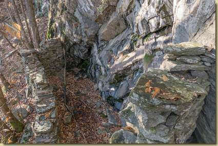 ricoveri sotto la parete...