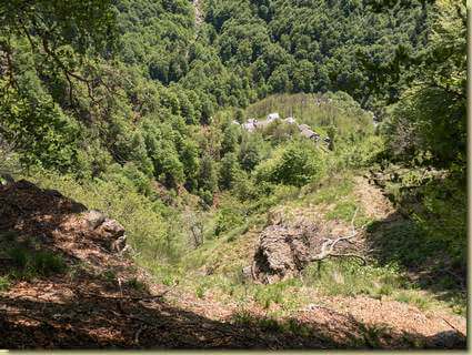 in basso, la Piana di Forno...