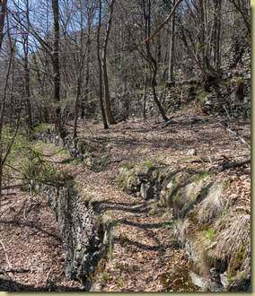 traversando tra i terrazzamenti...