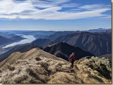 salita molto panoramica...