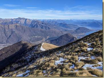 la dorsalina che sale dalla zona di Olmaini...