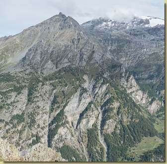 il versante visitato visto dal Seehorn...