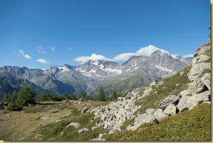 panorama dal Chastelbergpass...