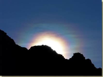 arrivo del sole sulla cresta...