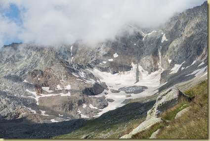 vista verso il Ghiacciaio del Bottarello...