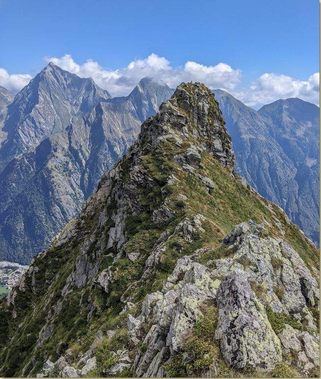 la cresta verso la Cima il Craco...