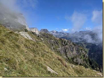 vista verso "l'ingresso" dal Devero al versante dell'Alpe Creggio...