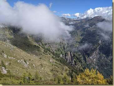 il versante dell'Alpe Creggio...