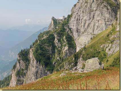 il rudere dell'Alpe Crorel di sopra...