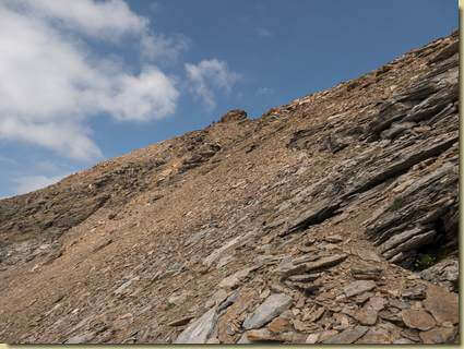 verso la cresta est...