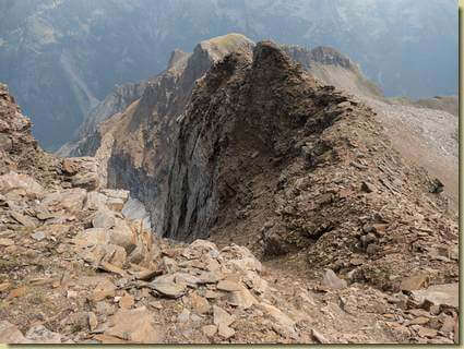 la cresta est del Monte Giove...