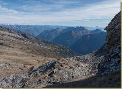 il versante dell'Alpe Corona...