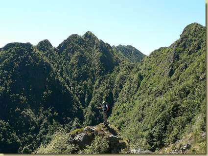 Vallone di Gavala vista sul Croso e Punta di Sella Boera (Cerun) e la Sella con l'Alpe