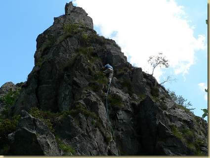 Dario in discesa dall'Ometto...