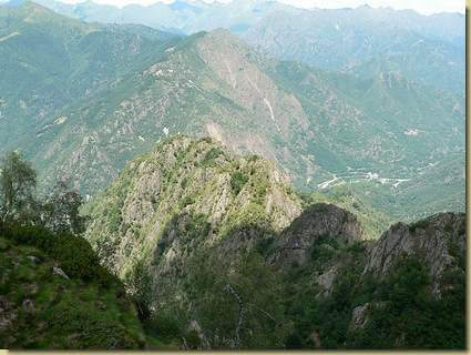 la cresta percorsa...