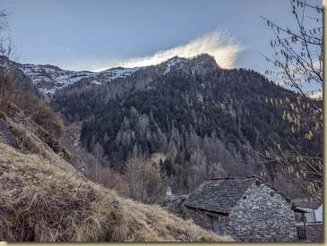 in alto, la dorsale da raggiungere...