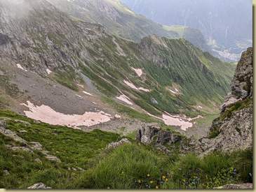 il vallone che sale al Passo del Fornalino...