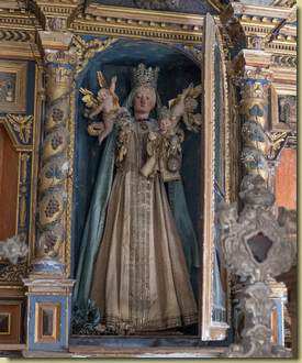 la bella Madonna lignea del 1600...