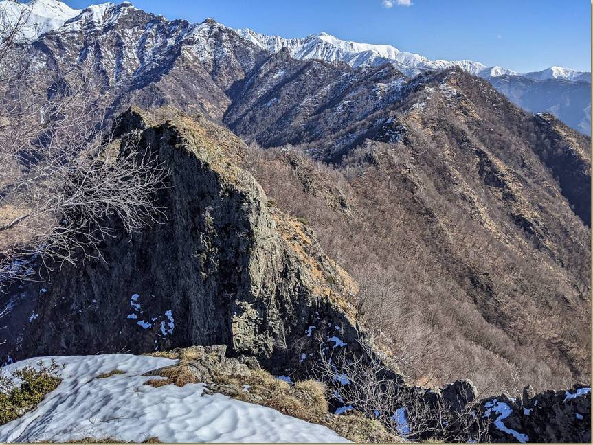 la Cresta della Valbella vista dalla cima del Galerno...