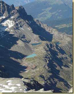i Laghi de La Baseya, de La Leita e dell'Incliousa