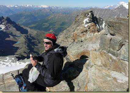 Davide in pausa pranzo sul Mont Gel&eacute;...
