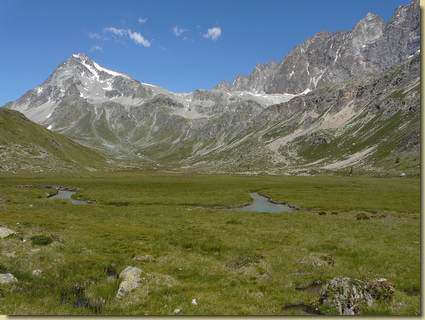 il Mont Gel&eacute; e la catena del Morion dal Plan du Breuil