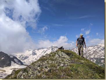 sulla cima del Gemello sud di Ban...