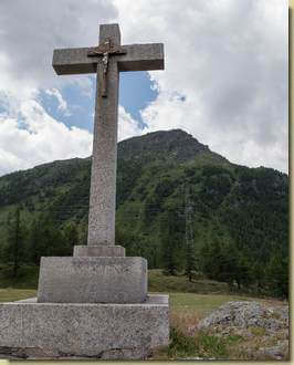 al Colle di Furggu, in alto il Tschuggmatthorn...