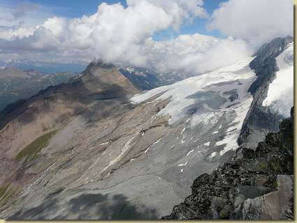 il Chatlwassergletscher, a sinistra il Terrarossa