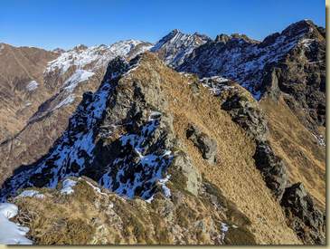 la cresta nord del Kaval...