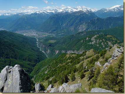 il percorso di salita...