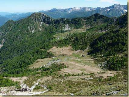 la conca dell'Alpe Cazzola