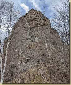 la parete est della Punta del Miarel...