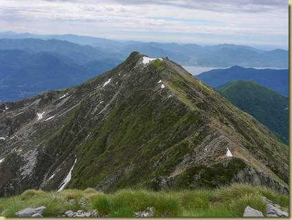 sulla cima, la cresta sud...