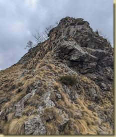 la cresta che sale alla Cima delle Locce...