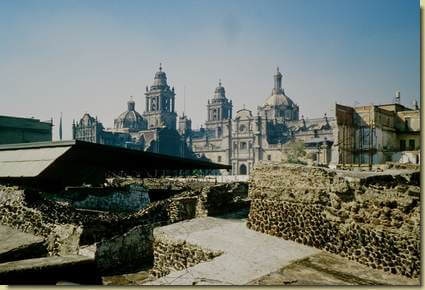 Citt&agrave; del Messico - il sito archeologico di Tenoticlan