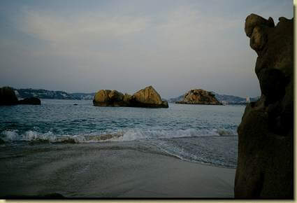 Acapulco - sulla spiaggia all'alba...