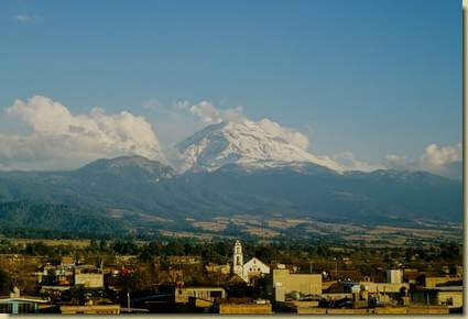 Il Popocatepetl visto da Amecameca