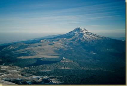 vista sull'Iztaccihuatl...