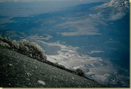 salendo il Popocatepetl...