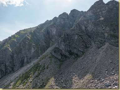 il versante nord del Pizzo Albiona...